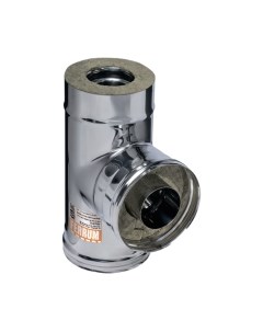 Тройник для дымохода Ferrum 90° 304/0.8мм Ф150x210 / f4452