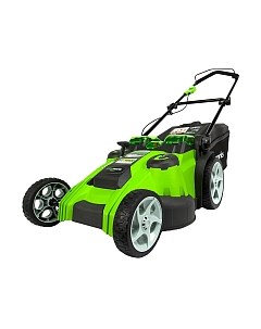 Газонокосилка аккумуляторная Greenworks G40LM49DB Twin Force 40V 49см / 2500207