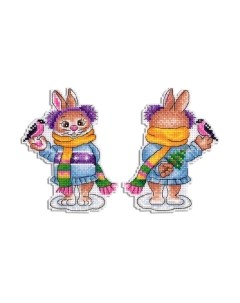 Набор для вышивания Зайка с птичкой / Р-858М М.п.студия