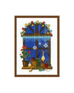 Набор для вышивания Зимнее окошко / 1592 Риолис