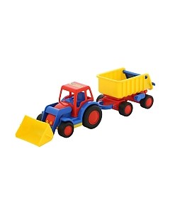 Погрузчик игрушечный Полесье с прицепом Базик / 9623