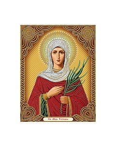 Набор алмазной вышивки Икона Святая Татьяна / АЖ-5012 Алмазная живопись