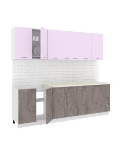 Кухонный гарнитур Кортекс-мебель Корнелия Лира-лайт 2.5м