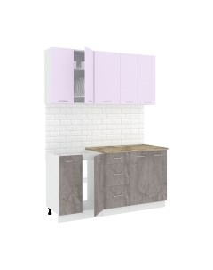 Кухонный гарнитур Кортекс-мебель Корнелия Лира 1.6м