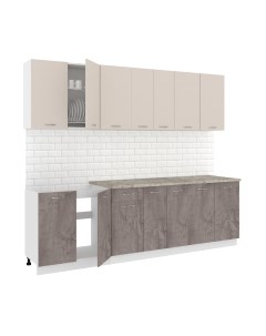 Кухонный гарнитур Кортекс-мебель Корнелия Лира-лайт 2.6м