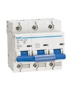 Выключатель автоматический Chint DZ158-125H 3P 125A 10kA (8-12In) / 158109