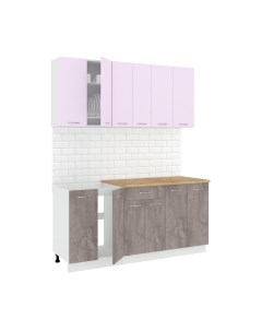 Кухонный гарнитур Кортекс-мебель Корнелия Лира-лайт 1.7м