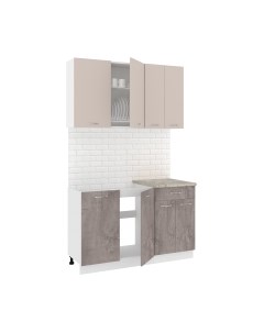 Кухонный гарнитур Кортекс-мебель Корнелия Лира-лайт 1.3м