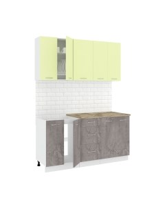 Кухонный гарнитур Кортекс-мебель Корнелия Лира 1.6м