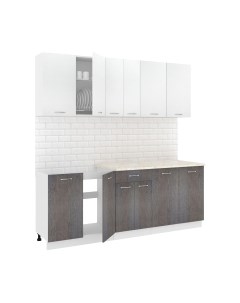 Кухонный гарнитур Кортекс-мебель Корнелия Лира-лайт 2.1м