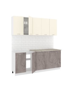 Кухонный гарнитур Кортекс-мебель Корнелия Лира-лайт 2.0м