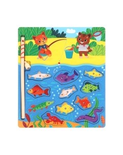 Развивающий игровой набор Mapacha Рыбалка Котики / 962182