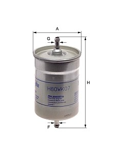Топливный фильтр H80WK07 Hengst