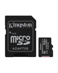 Карта памяти Kingston MicroSDXC Canvas Select Plus 100R Class 10 UHS-I U3 SDCS2/512GB
