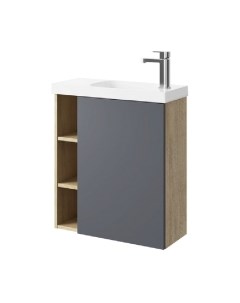 Тумба с умывальником Aqwella Alba / ALB010RDD + ALB0706GRМ