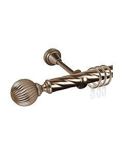 Карниз для штор АС ФОРОС Grace D25К составной + наконечники Орион Ас форос