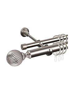 Карниз для штор АС ФОРОС Grace D25Г/16Г составной + наконечники Орион Ас форос