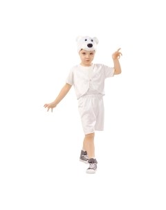 Костюм карнавальный Медведь белый Умка / 4010 к-18-28 Пуговка