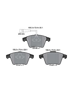 Тормозные колодки Textar 2374602