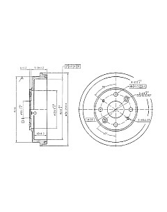Тормозной барабан Patron PDR1546 Патрон