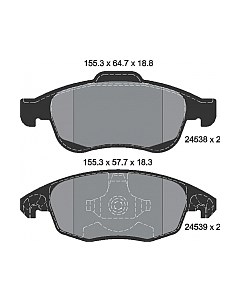 Тормозные колодки 2453801 Textar