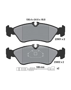Тормозные колодки 2390101 Textar