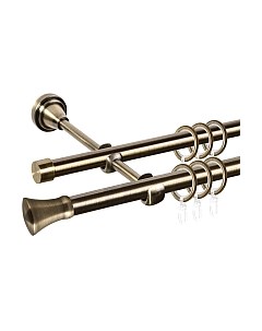 Карниз для штор АС ФОРОС Grace D16Г/16Г + наконечники Монако Ас форос