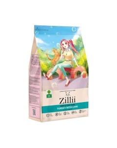 Сухой корм для кошек Zillii Skin & Coat Care индейка с ягненком / 5658190