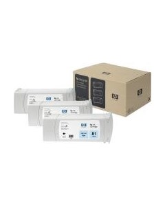 Комплект картриджей HP 81 (C5070A) Hp