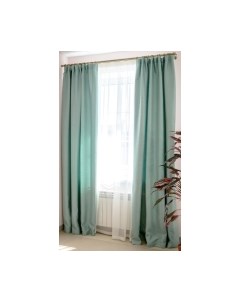 Шторы Рогожка лагуна РЛ-K15 Decoretto