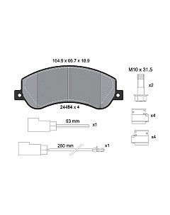 Тормозные колодки 2448401 Textar