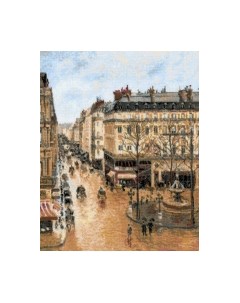 Набор для вышивания Улица Сент-Оноре по мотивам картины К. Писсарро / 1955 Риолис