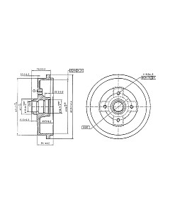 Тормозной барабан Patron PDR1404 Патрон