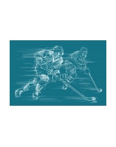Фотообои листовые Vimala Хоккеист 12