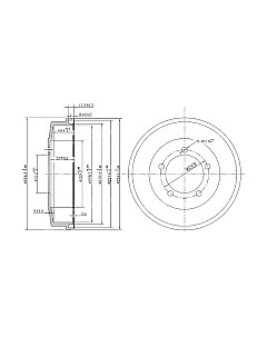 Тормозной барабан Patron PDR1002 Патрон