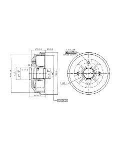 Тормозной барабан Patron PDR1370 Патрон