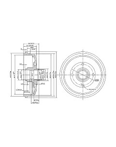 Тормозной барабан Patron PDR1057 Патрон