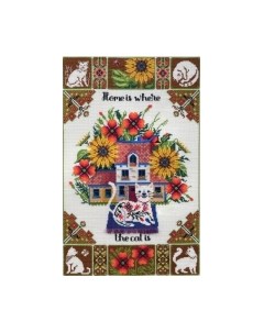 Набор для вышивания Дом – это там, где находится кошка / K-220 Merejka