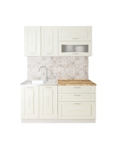 Кухонный гарнитур Артём-Мебель Адель со стеклом МДФ 1.6м Артём-мебель