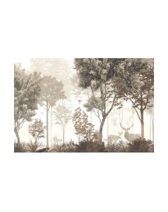 Фотообои листовые Vimala Рисованный лес 3