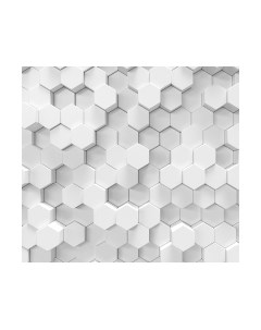 Фотообои листовые Vimala 3D Соты белые