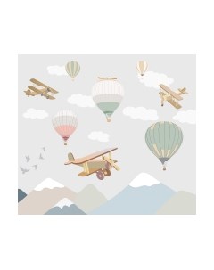 Фотообои листовые Vimala Детские самолеты