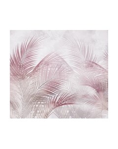 Фотообои листовые Vimala Пальмовые листья розовые