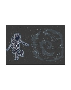 Фотообои листовые Vimala Астронавт в космосе