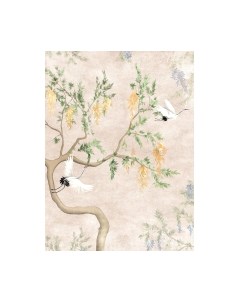 Фотообои листовые Vimala Дерево и птицы