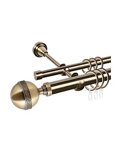 Карниз для штор Grace D25Г/16Г + наконечники Таврика Ас форос