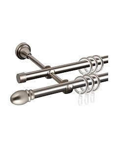 Карниз для штор АС ФОРОС Grace D16Г/16Г составной + наконечники Белуно Ас форос