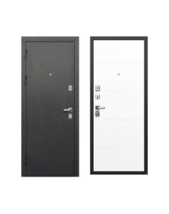 Входная дверь Гарда 9 Серебристый/эмалит белый Garda