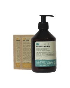 Набор косметики для волос Insight Rebalancing Шампунь Sebum Control 400мл+Шамп PMIN006 2x10мл