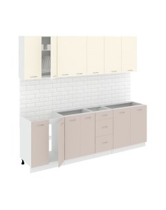 Кухонный гарнитур Кортекс-мебель Корнелия Лира 2.4 без столешницы